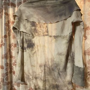 Sinew moon strange shadows cropped jacket wisteria hue hemp thermal blend